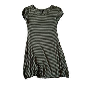 FOREVER 21 Dress Green Body Skirt Short Sleeve Top Comfy Stripes